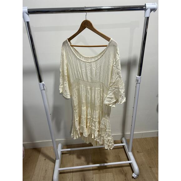 $128 Free People Dream Cloud Dress Ivory Size Medium - Picture 2 of 4